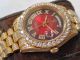TW Replica 904L Rolex Day Date II Red Dial Yellow Gold Diamond Band 41 MM 2836 Watch (5)_th.jpg